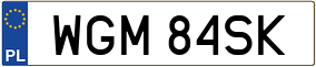 Trailer License Plate
